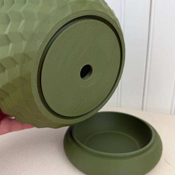 The Cobble Planter, Indoor Flower Pot, Tabletop Planter, Geometric Pattern - Picture 7 of 10